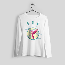Felpa stampa colibrì
